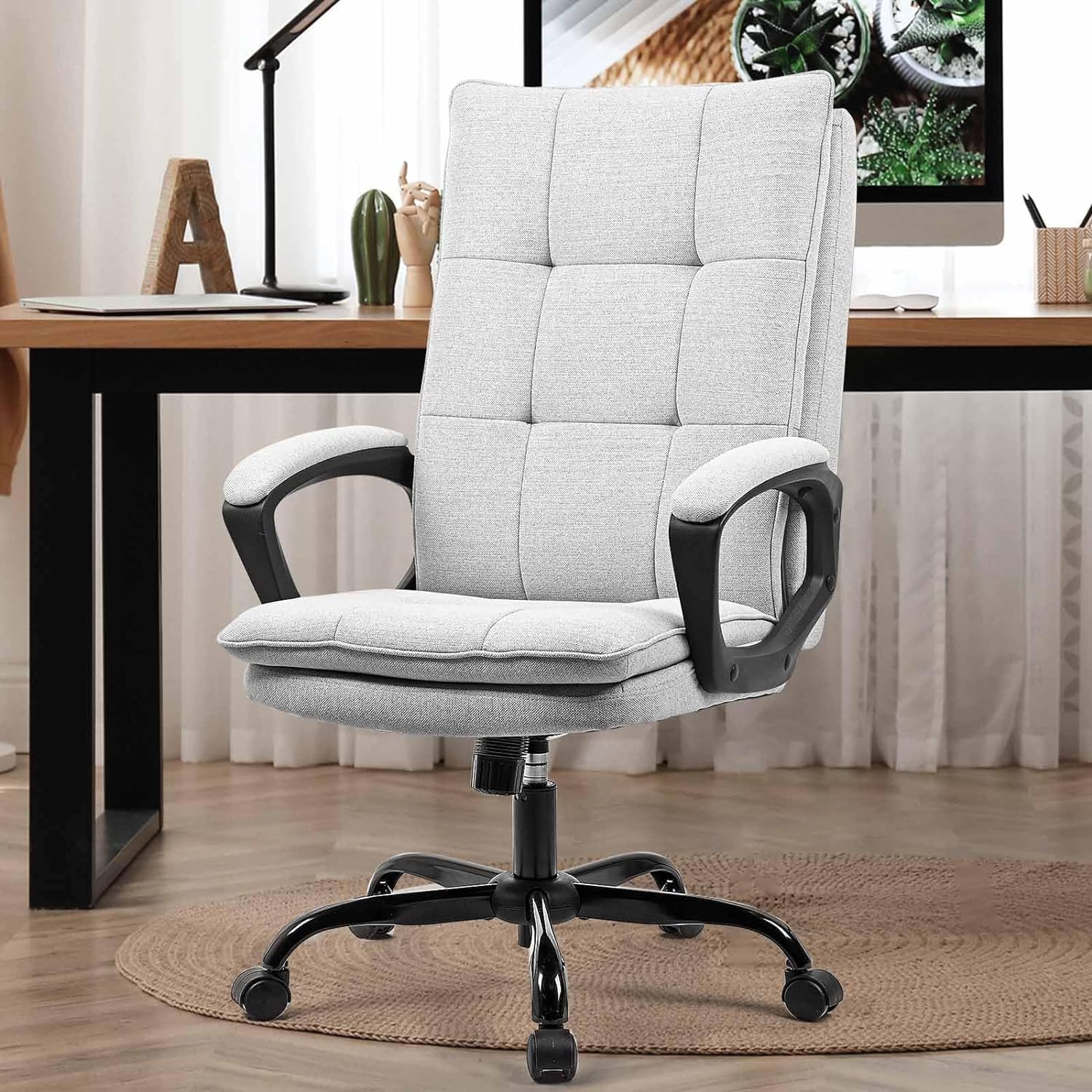 BASETBL Office Chair for Home, Recline Extra Padded Comfy Desk Chair, Ergonomic...