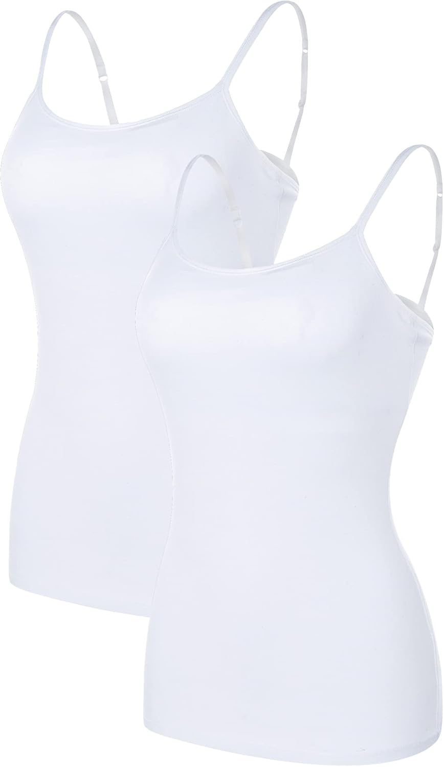 CharmLeaks Womens Cotton Camisole, High-Quality Sleeveless Cami Vest Top, Specia...