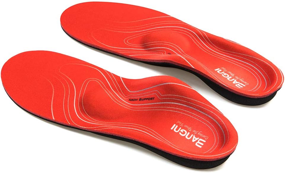 3ANGNI Arch Support Insoles for Plantar Fasciitis, Orthotic Insoles for Flat Fee...