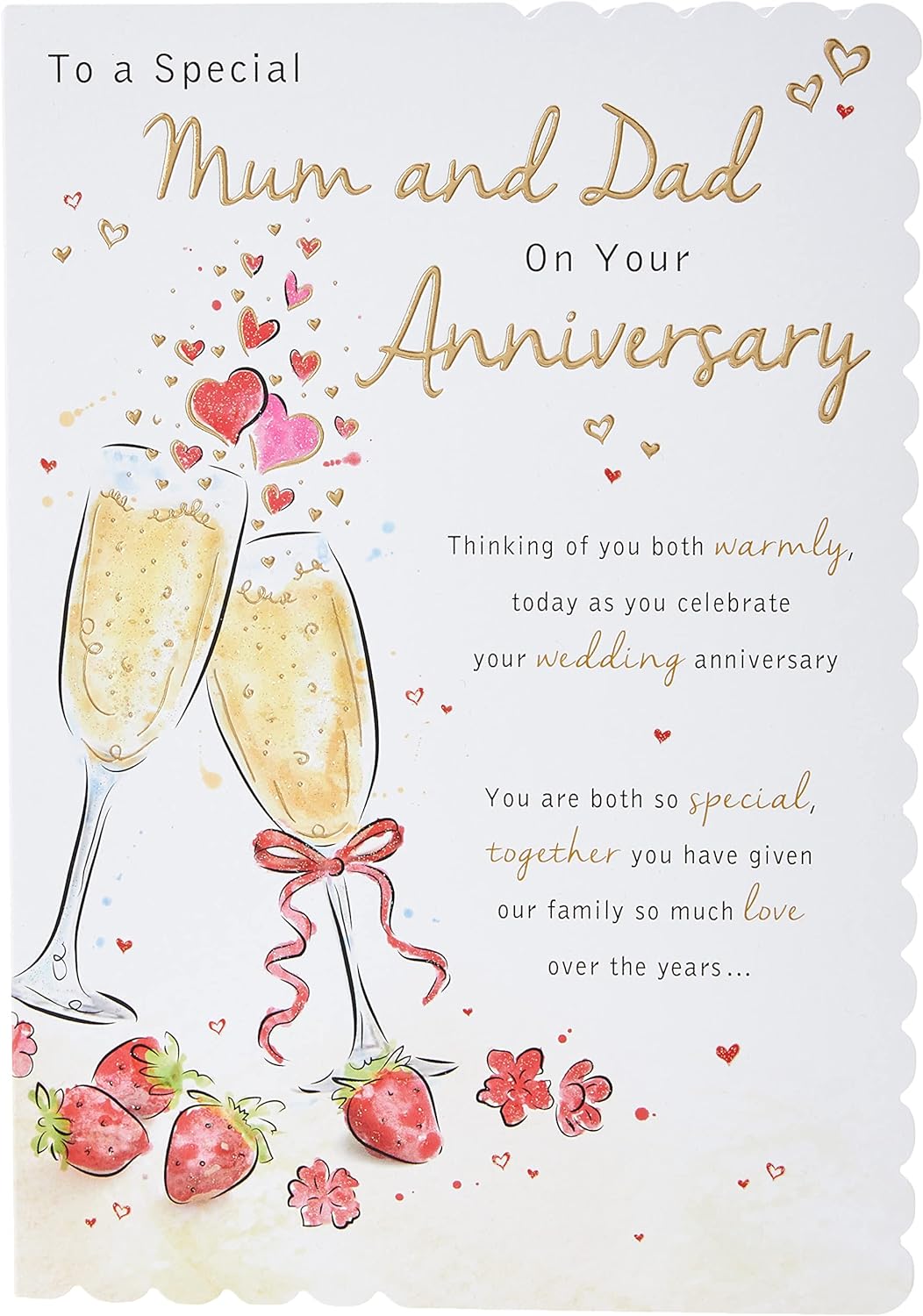 Piccadilly Greetings Piccadilly Greetings Traditional Annivesary Card Mum & Dad...