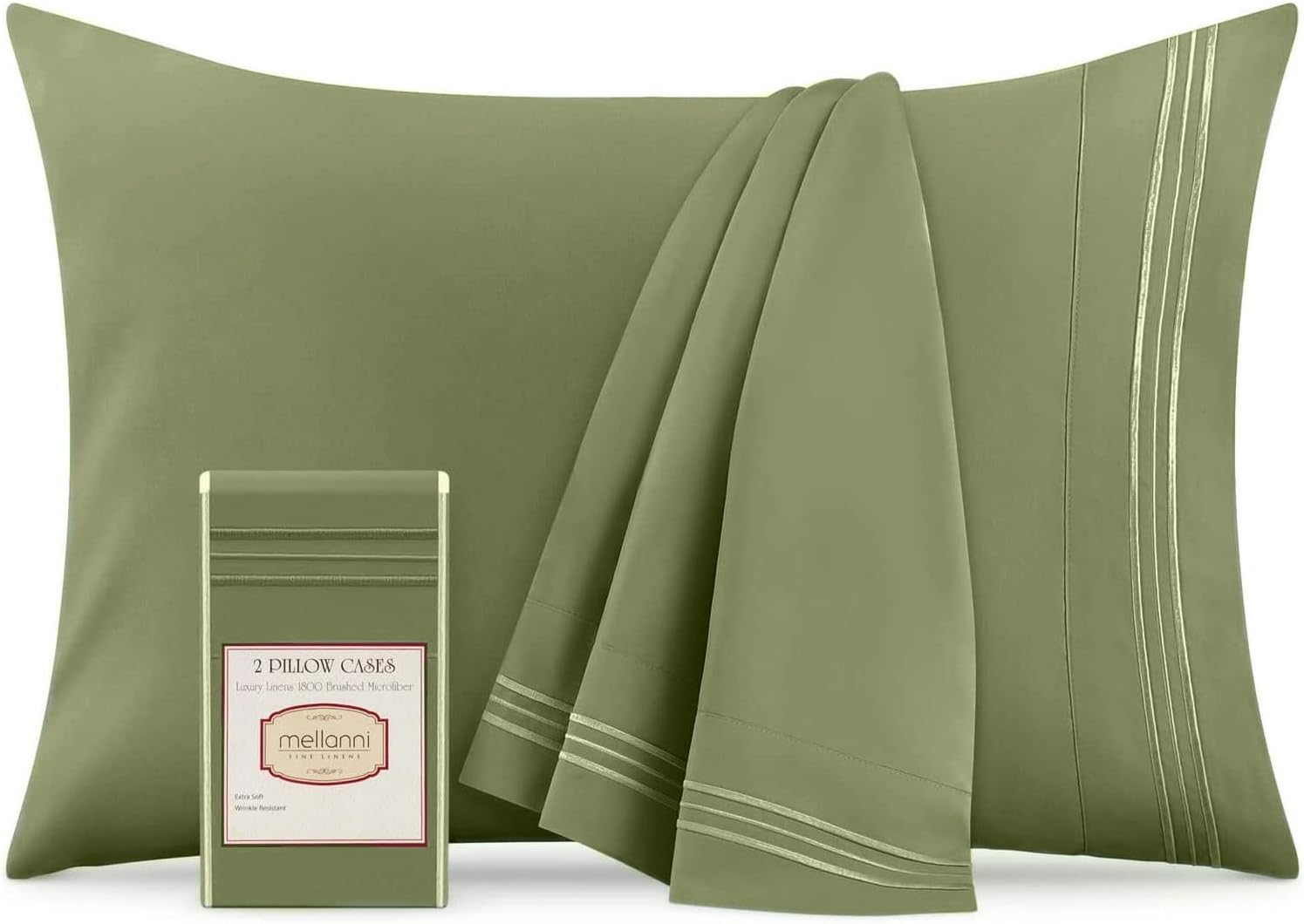 Mellanni Pillow Cases, Special Luxury Pillow Covers, Innovative Extra Soft Pillo...