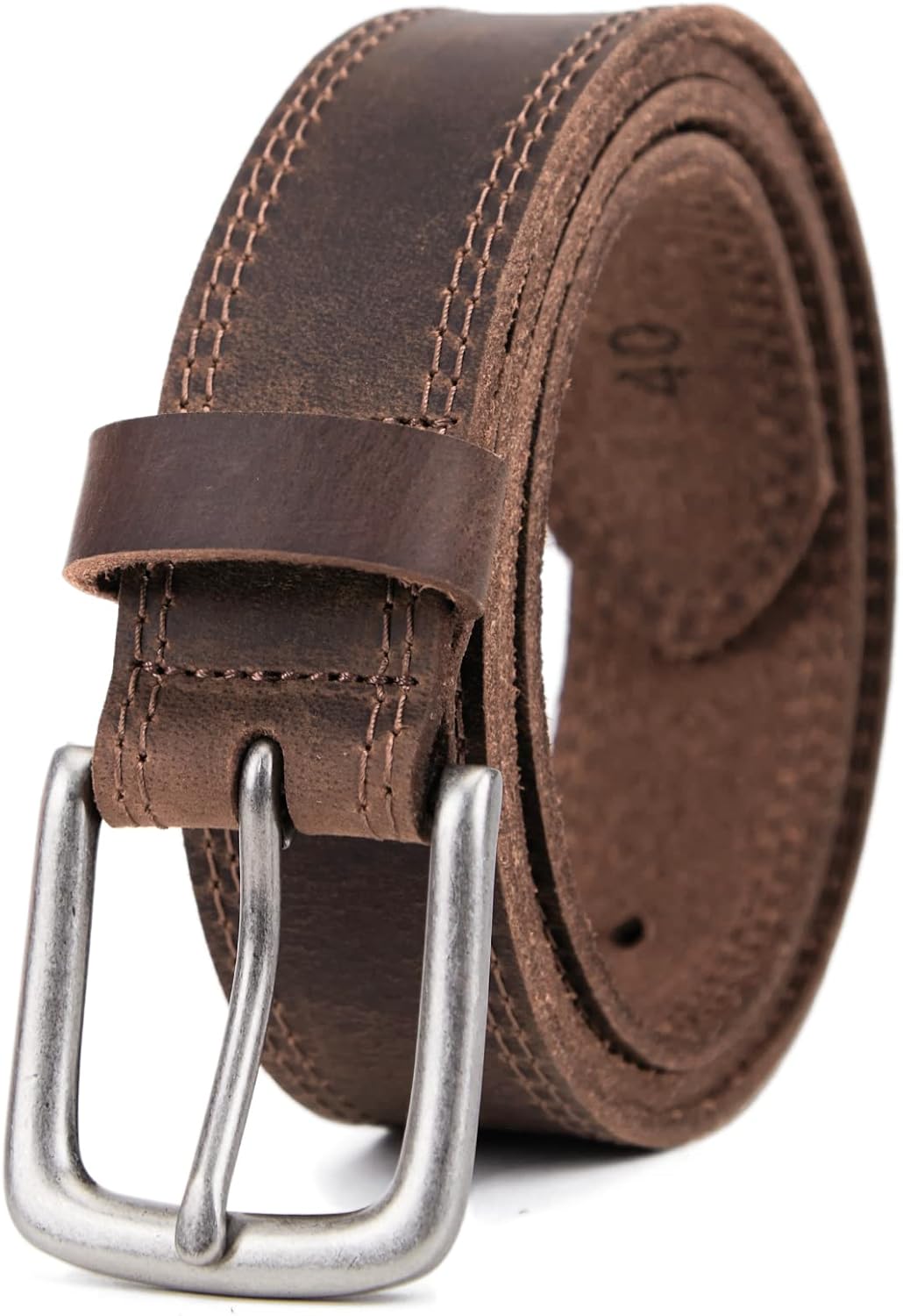 VATAN Men's Genuine Leather Casual Every Day Jeans Belts, Handmade Men Leather B...