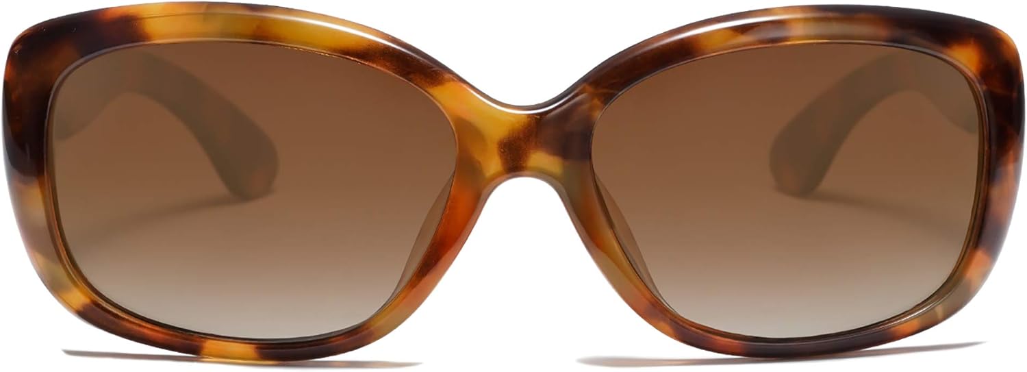 SOJOS Vintage Sunglasses, Special Square Sunglasses for Women, Unique Polarized...