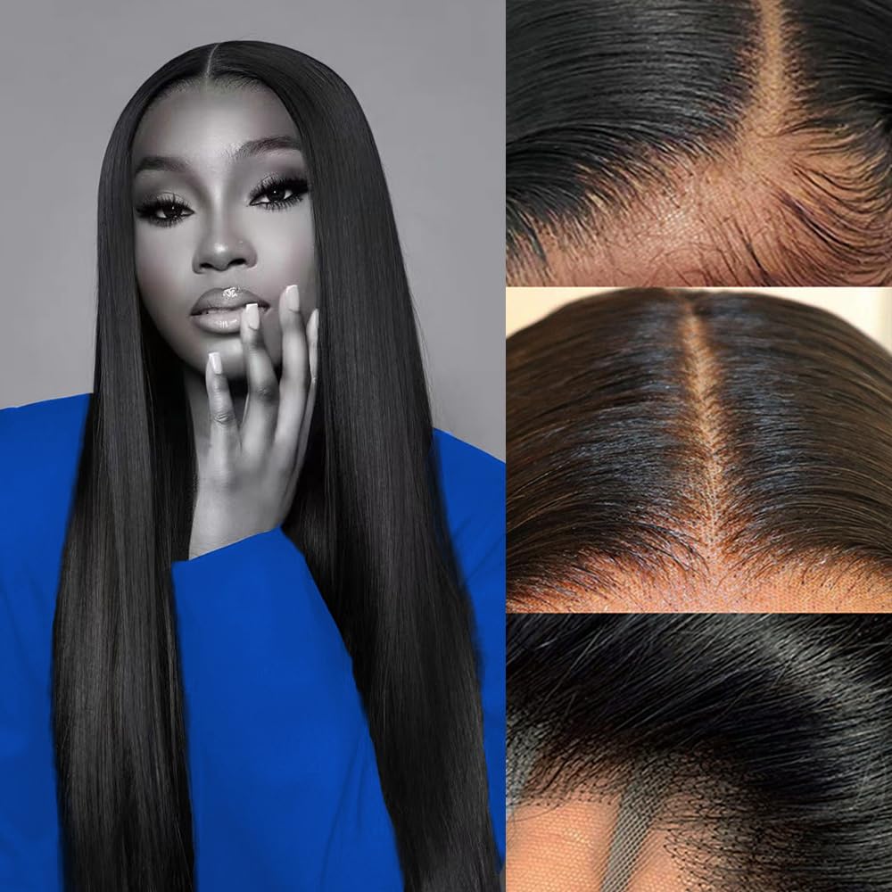 30 Inch Straight Lace Front Wigs, Innovative Human Hair Pre Plucked Wig, Unique...
