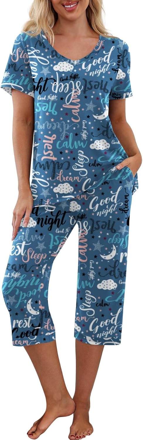 PrinStory Pajama Set, Special Women's Sleepwear for Comfortable Nights, Innovati...