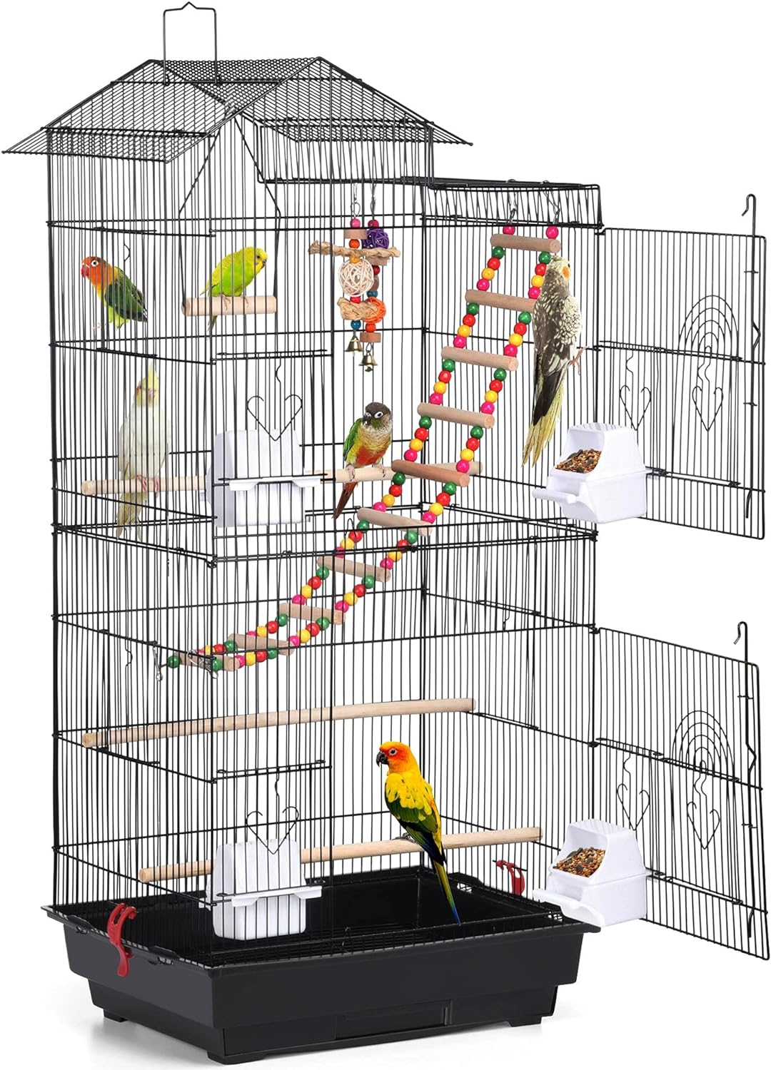 Yaheetech 39-inch Roof Top Bird Cage, Special Flight Parrot Cage for Small Quake...