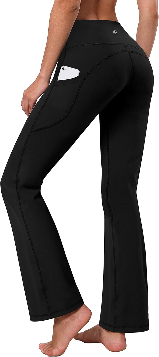 BUBBLELIME 29"/31"/33"/35"/37" 3 Styles Women's High Waist Bootcut Yoga Pants Ba...