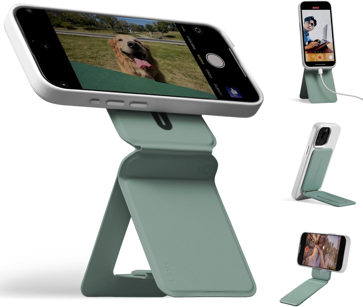 MOFT Tripod for iPhone 15/14/13/12 Series, Snap Invisible Phone Tripod Stand wit...