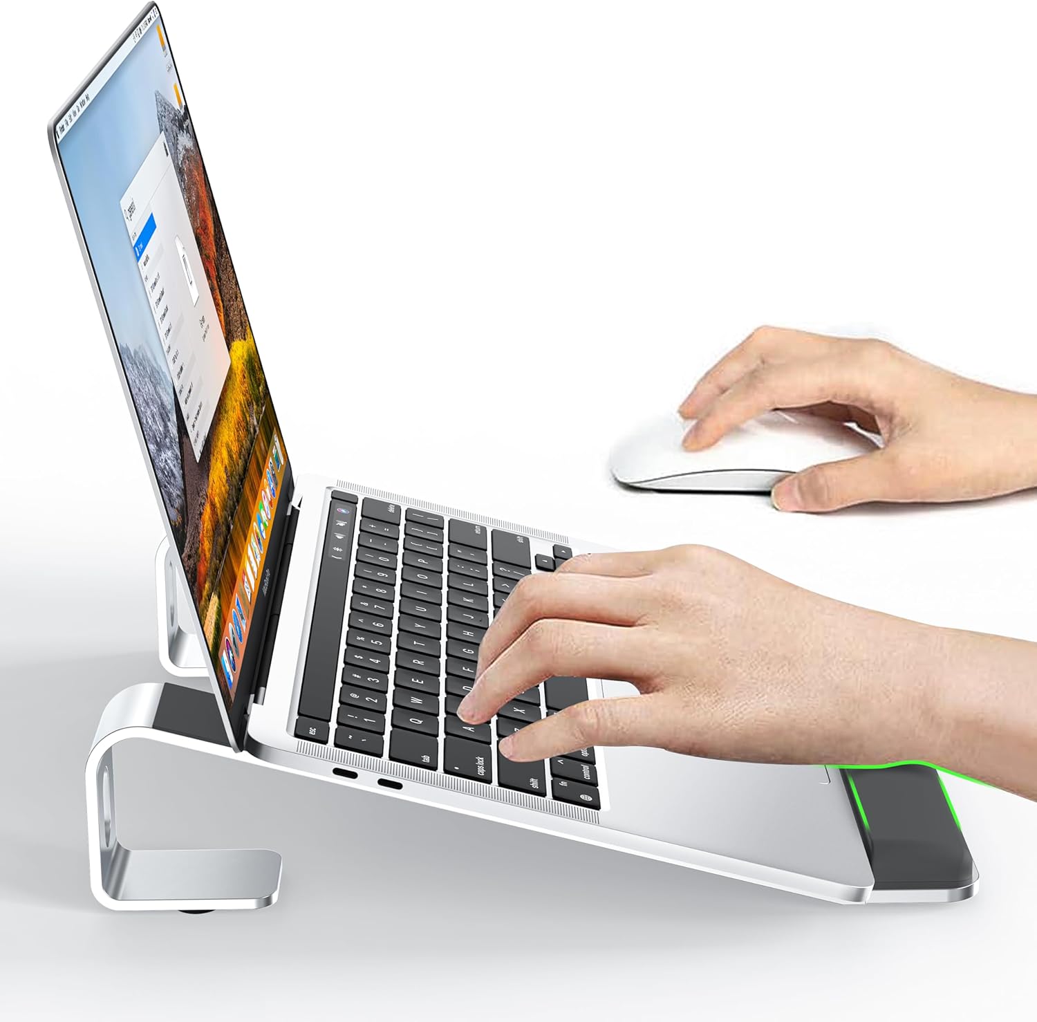 NTMY Laptop Stand for Desk,Laptop Stand with Wrist Support,Computer Stand for La...