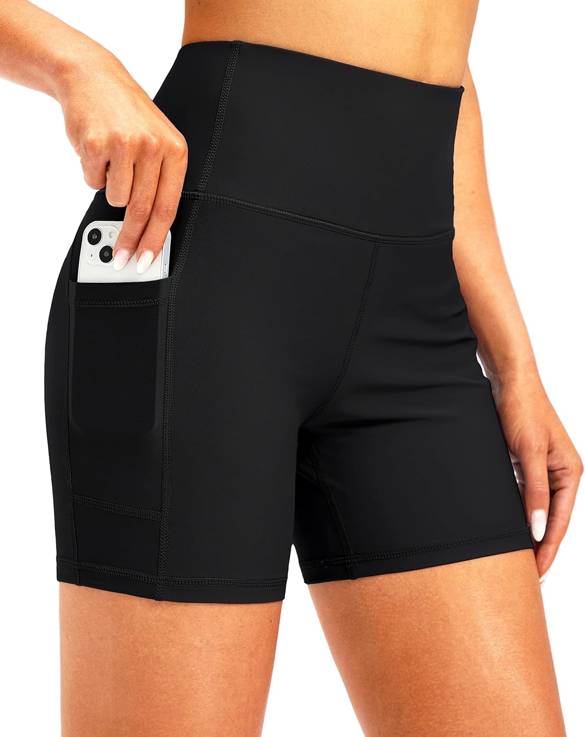 Soothfeel Women's Swim Board Shorts, Special High Waisted Swimwear with 5 Inch U...