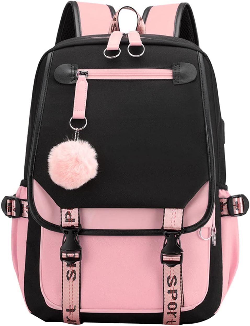 JiaYou Teenage Girls' Backpack Middle School Students Bookbag Outdoor Daypack wi...
