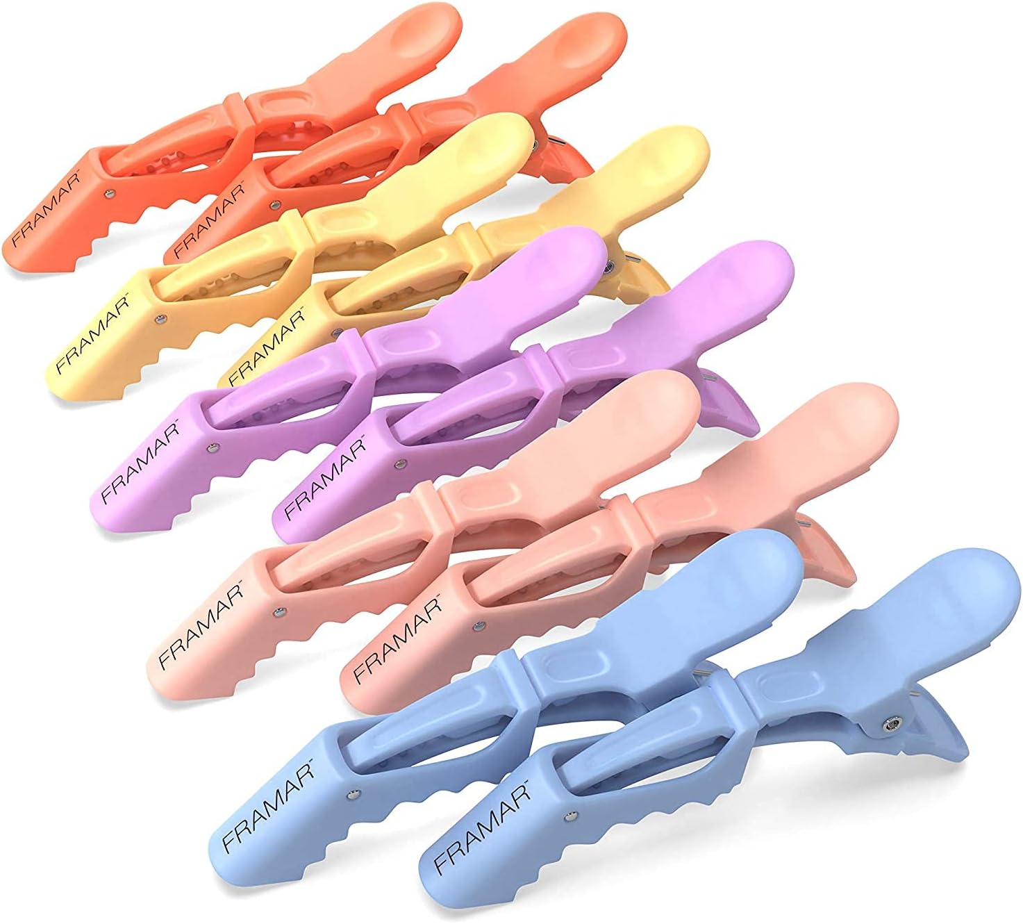 FRAMAR Pastel Crocodile Clips Hair – Professional Hair Clips For Styling, Sectio...