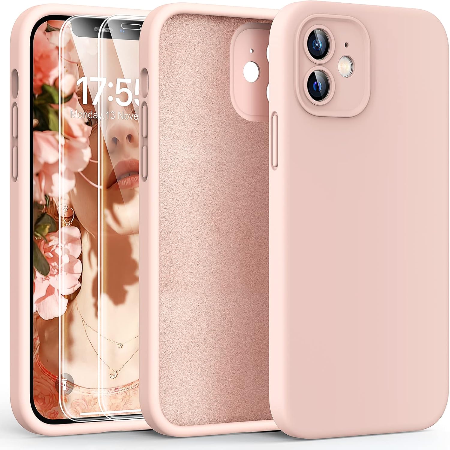 HATOSHI 3 in 1 Case for iPhone 12, Special iPhone 12 Case with 2 Pack HD Screen...