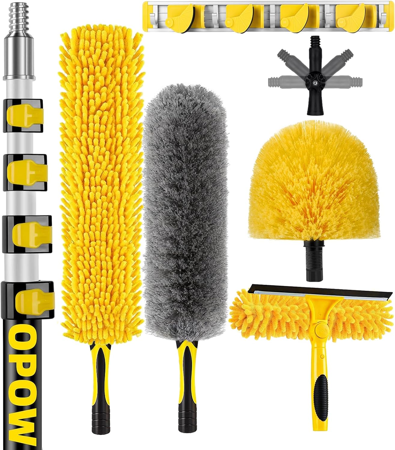 36 Foot High Ceiling Duster Kits, Special Duster with 7-30ft Heavy Duty Extensio...