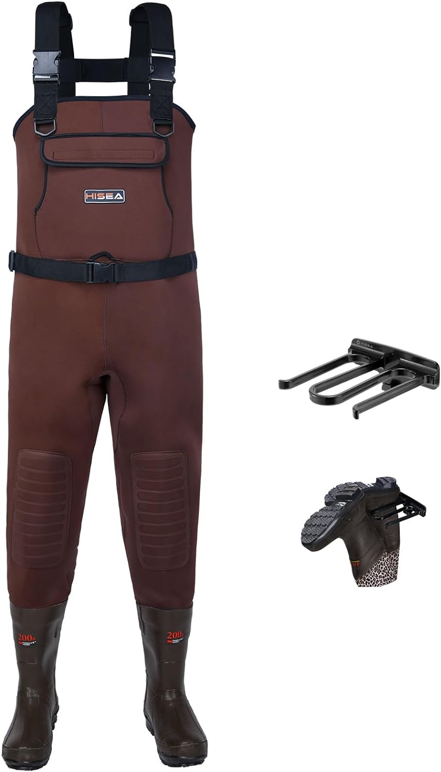 HISEA Neoprene Fishing Chest Waders, Special Waterproof Waders for Men with Boot...