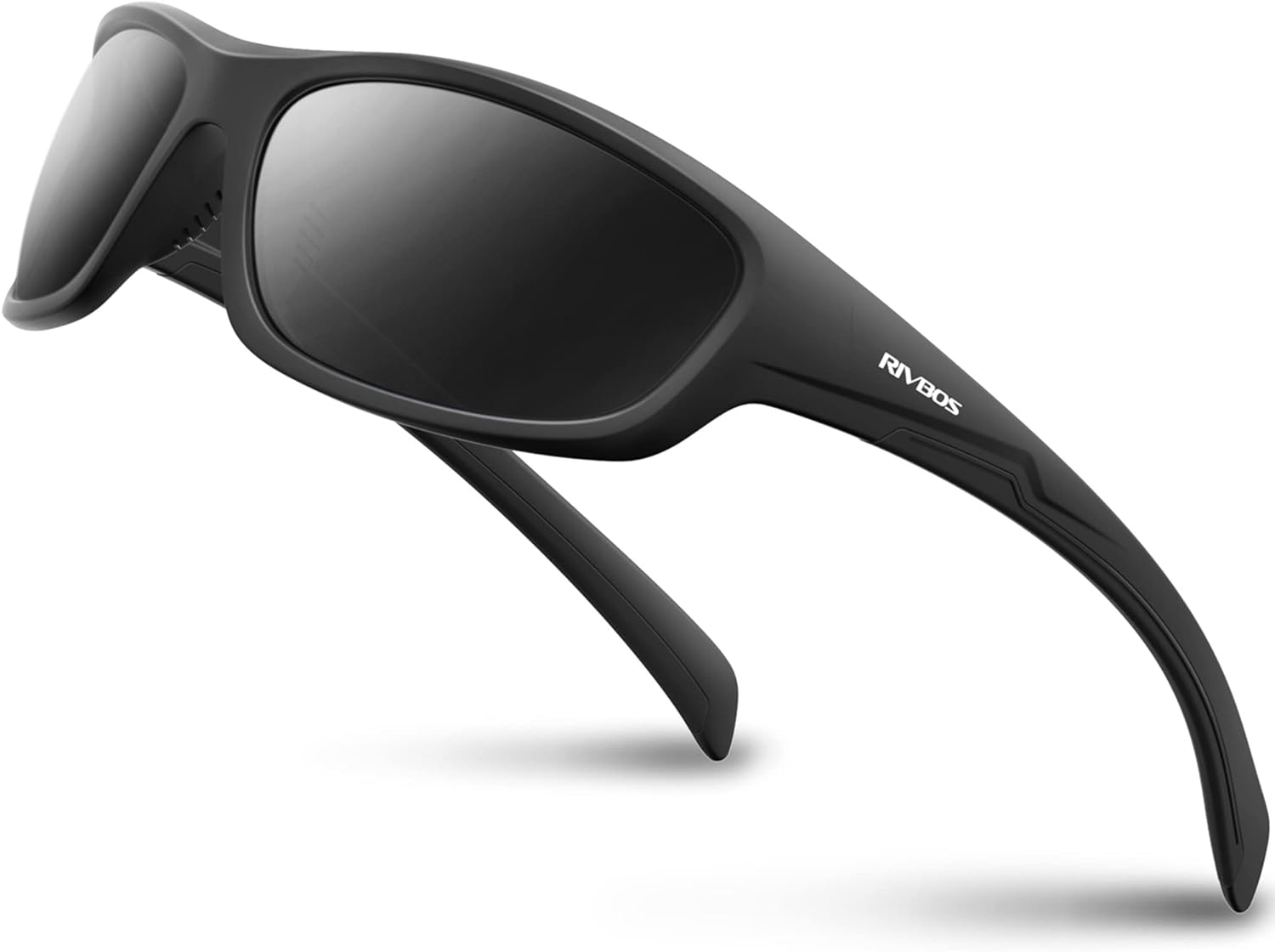 RIVBOS Polarized Sports Sunglasses Driving shades For Men TR90 Unbreakable Frame...
