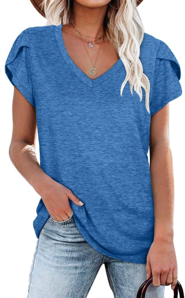 WIHOLL Womens Tops, Special V Neck Summer Top for...