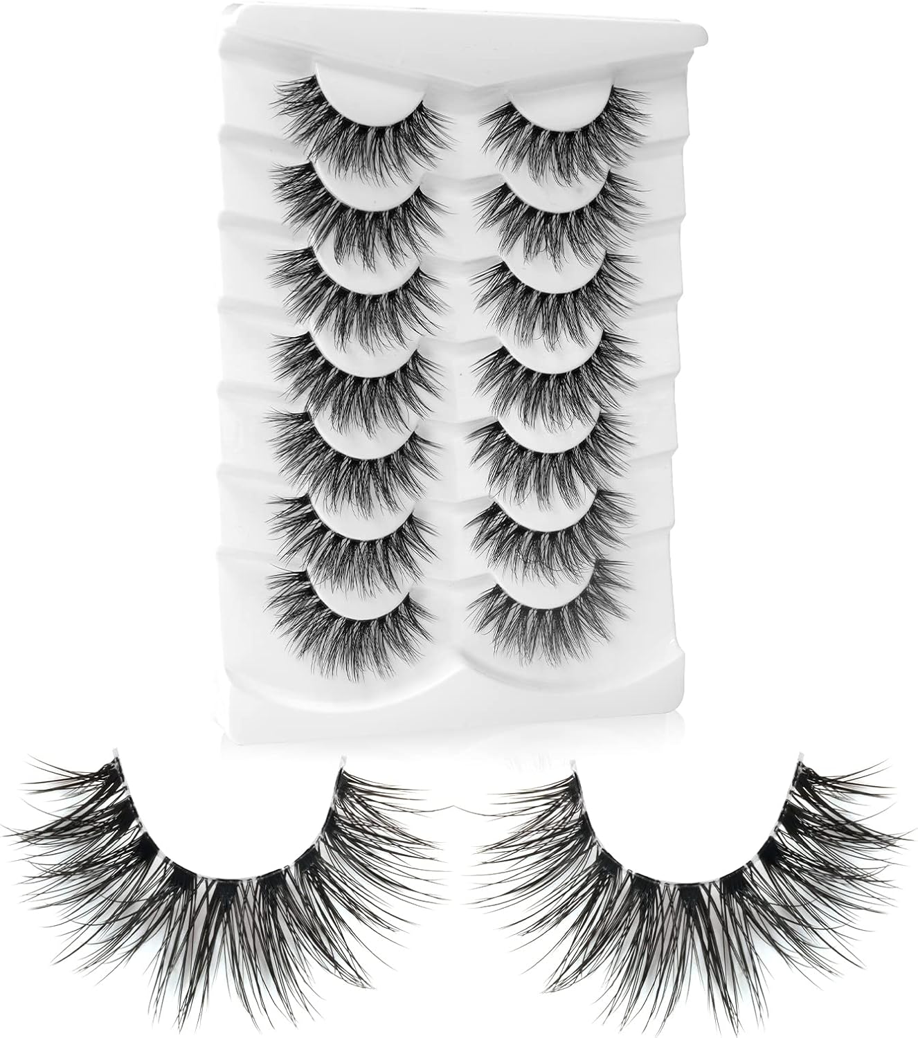 Natural Wispy Lashes, Special 3D Volume Faux Mink Lashes, Innovative Fluffy Fals...