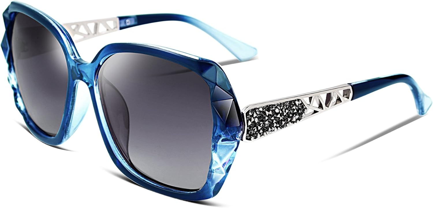 FEISEDY Oversized Polarised Sunglasses, Special Womens Sunglasses With UV400 Pro...