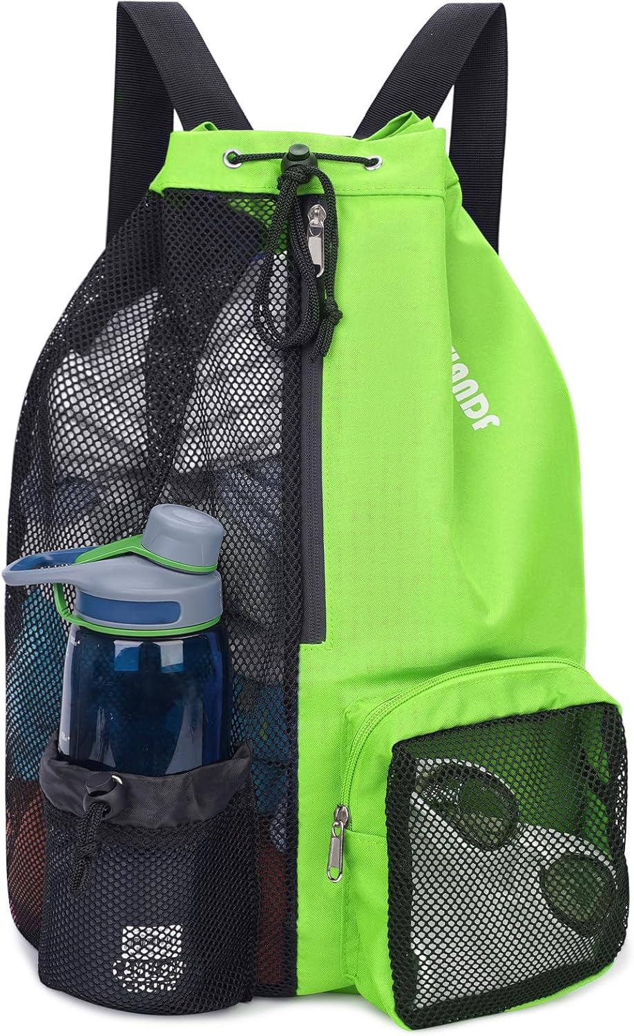 WANDF Swim Bag Mesh Drawstring Backpack with Wet Pocket for Swimming, Gym, and W...