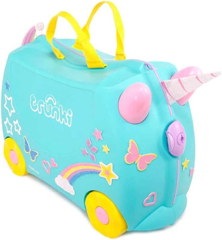 Trunki Children’s Ride-On Suitcase and Kid's Hand Luggage | Unicorn Gifts for 3-...