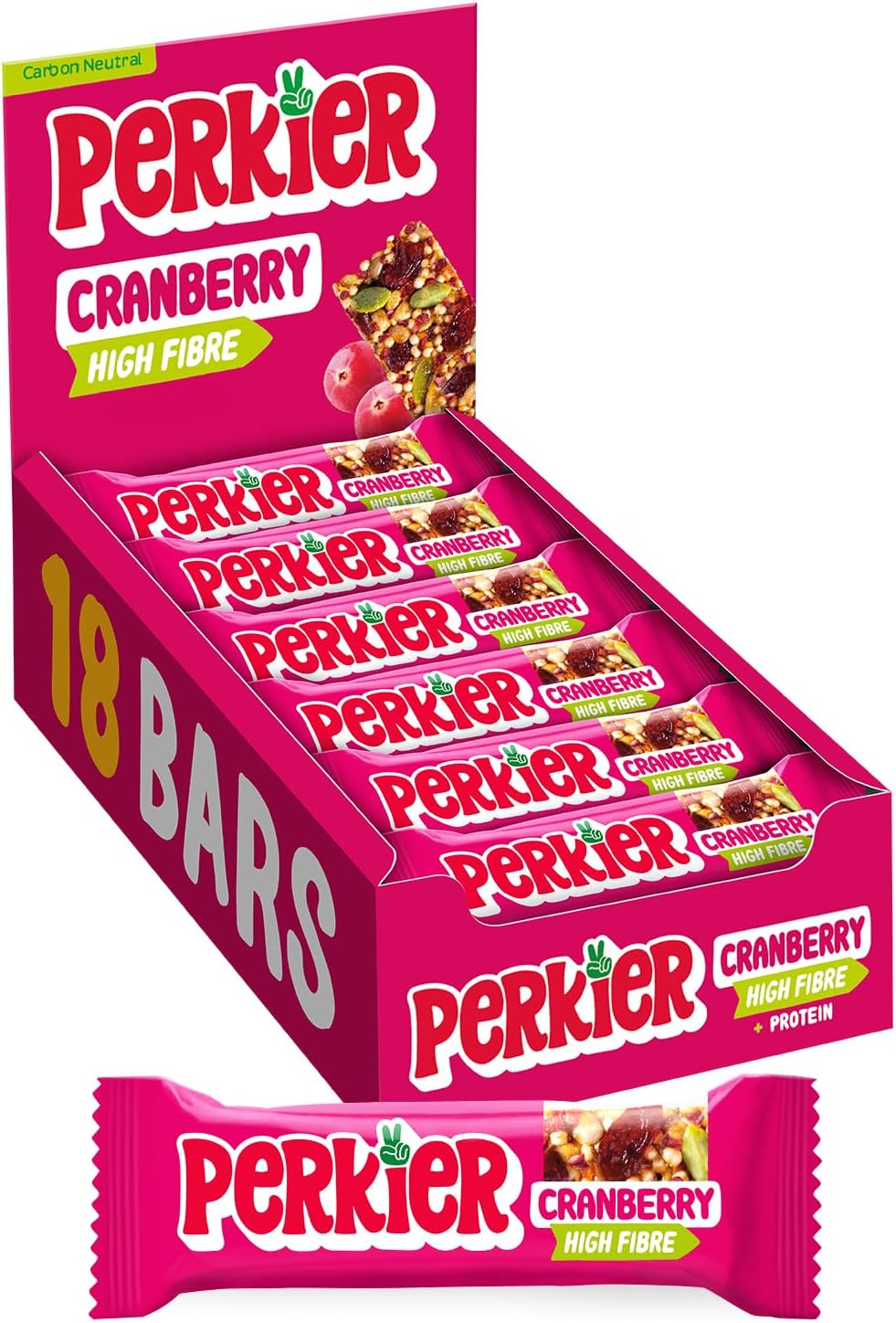 PERKIER Goji and Cranberry Snack BAR - NO Nuts BAR...