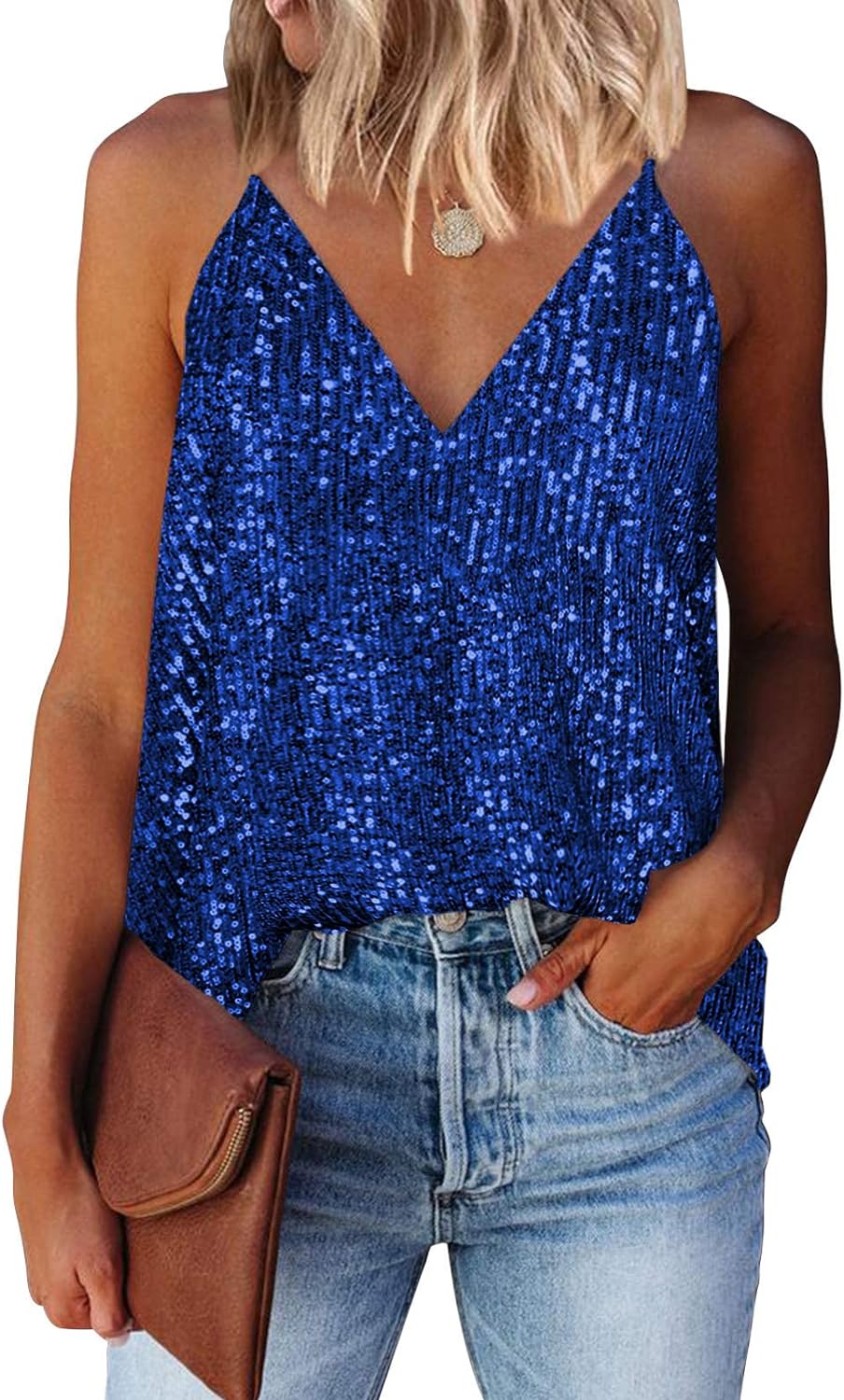 Miduo Womens Tank Tops, Special Casual Fashion Tops with V Neck, Innovative Stra...