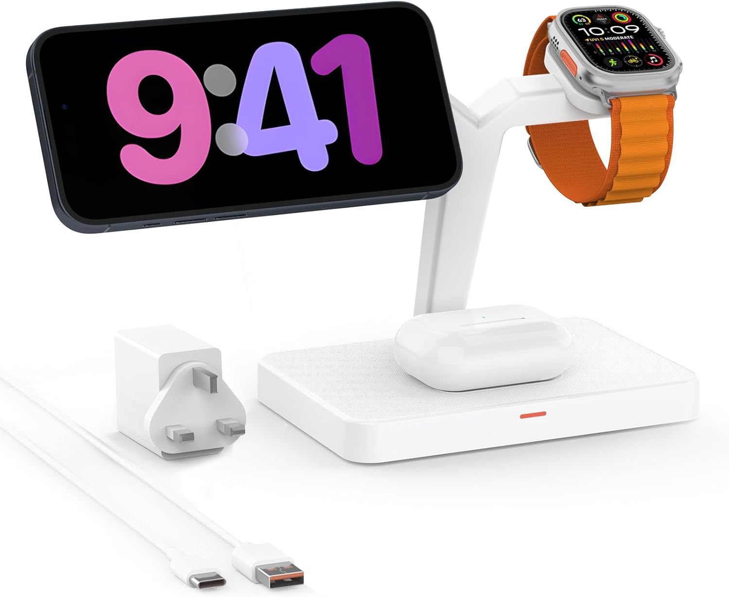 GEEKERA 3-in-1 Charger Stand, Special Charging Station for Magsafe, Innovative W...