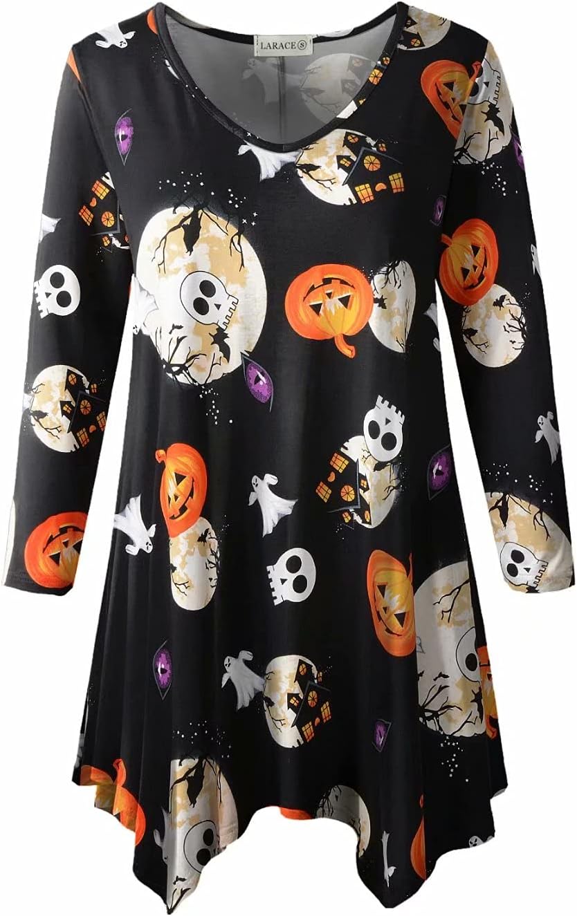 LARACE Plus Size Tops, Special Tunic Asymmetrical Dress Shirts for Women, Innova...