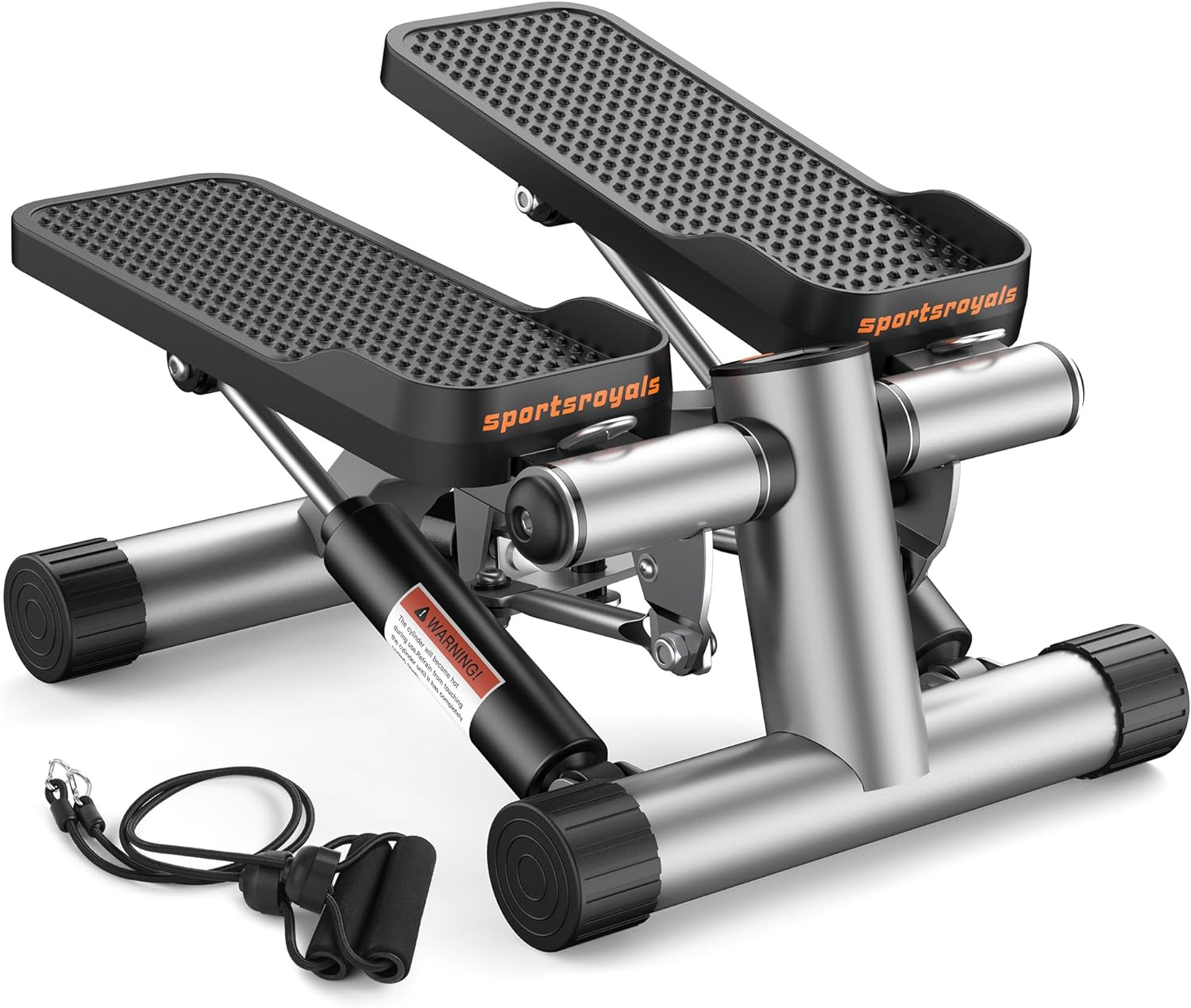 Sportsroyals Stair Stepper for Exercise, Mini Steppers with Resistance Band, Hyd...
