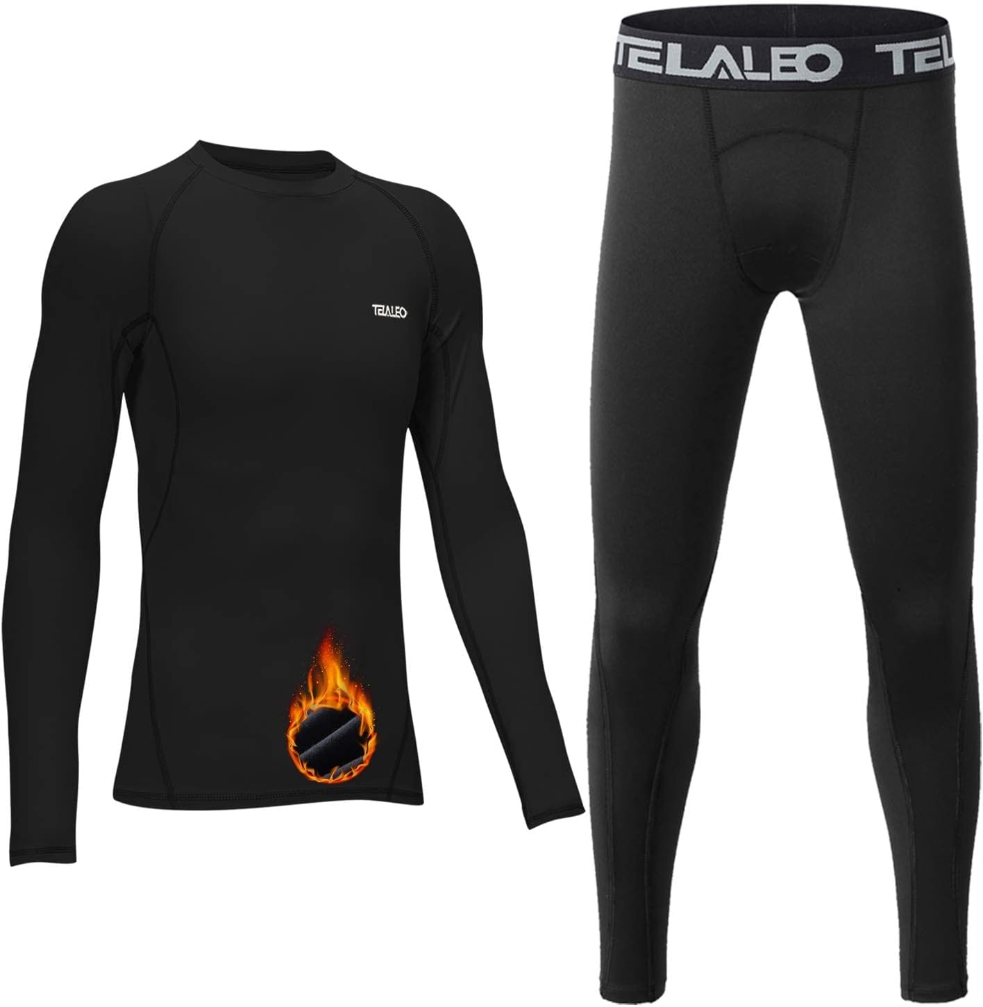 TELALEO Youth Boys' Girls' Thermal Compression Shirt, Special Base Layer Shirt w...