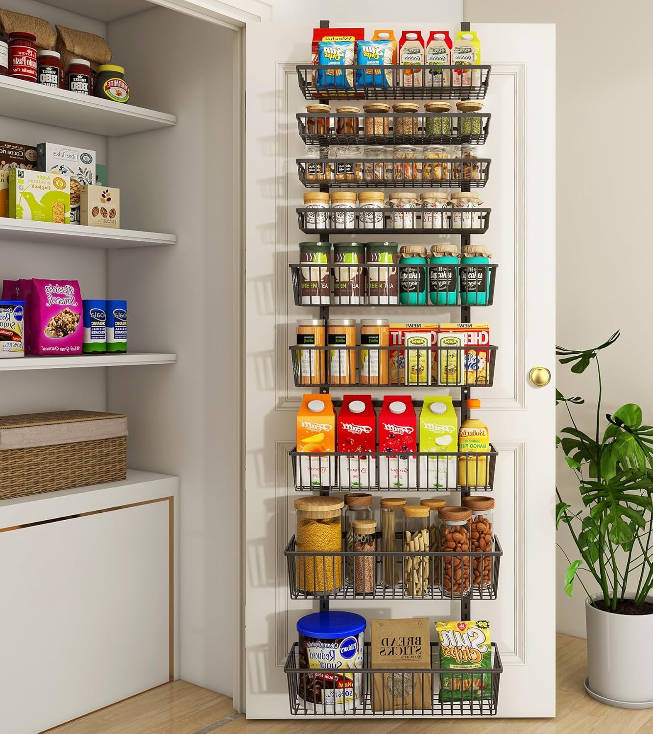 **Best 9-Tier Over The Door Pantry Organizer, Special Pantry Storage and Organiz...