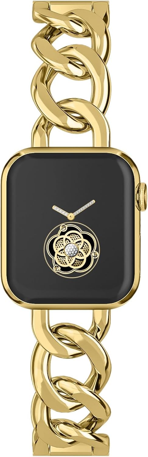 Women's Metal Linked Watch Band, Compatible with Apple Watch SE, Series 8, Serie...