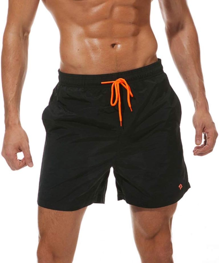 Tansozer Mens Swim Shorts Waterproof Beach Shorts Quick Dry Surfing Shorts with...