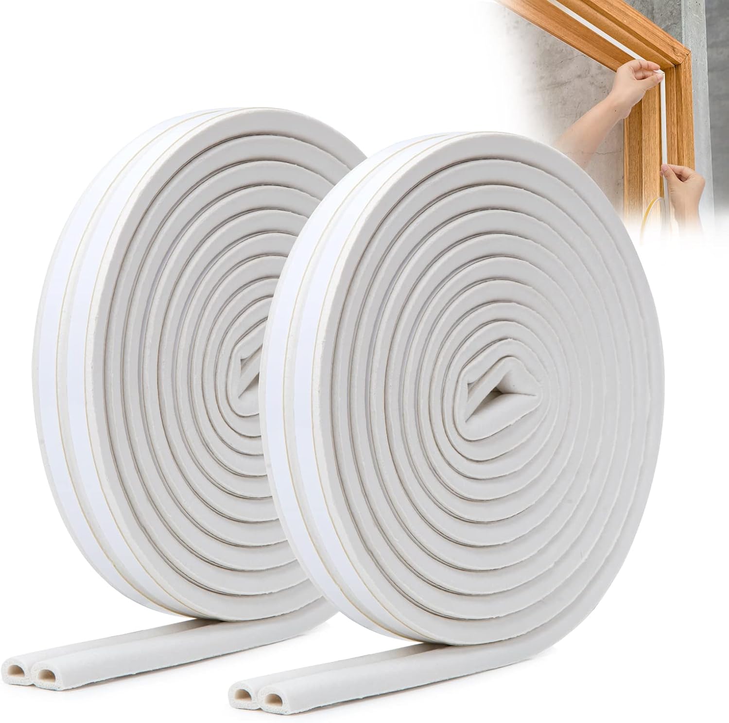 YOUSHARES Draught Excluder for Doors - 10m/33ft Feet Door Weather Strip Self Adh...