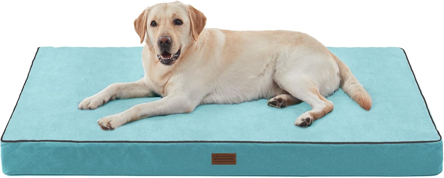 L Waterproof Dog Beds, Special Outdoor Dog Bed Washable with Oxford Fabric Surfa...