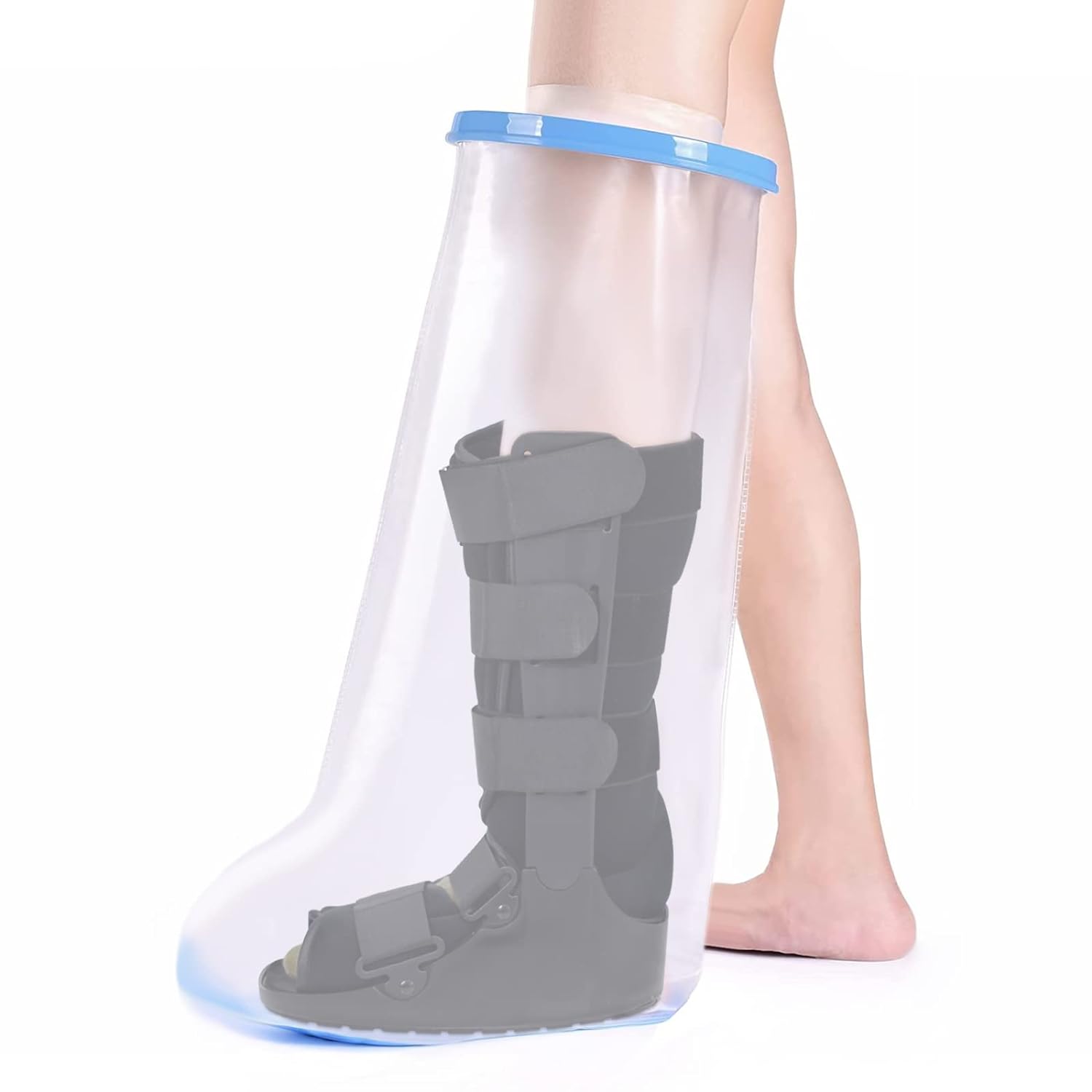Fasola Leg Cast Cover Shower, Non-Slip Leg Cast Protector for Broken Thigh, Knee...