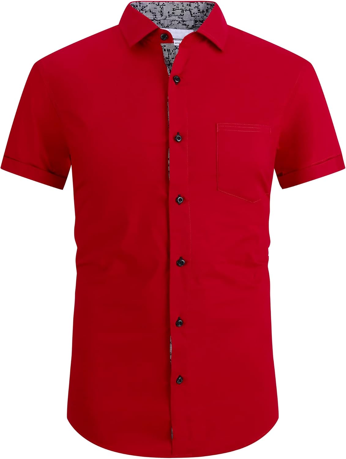 Esabel.C Mens Dress Shirts, Special Wrinkle Free Shirt, Affordable Regular Fit C...