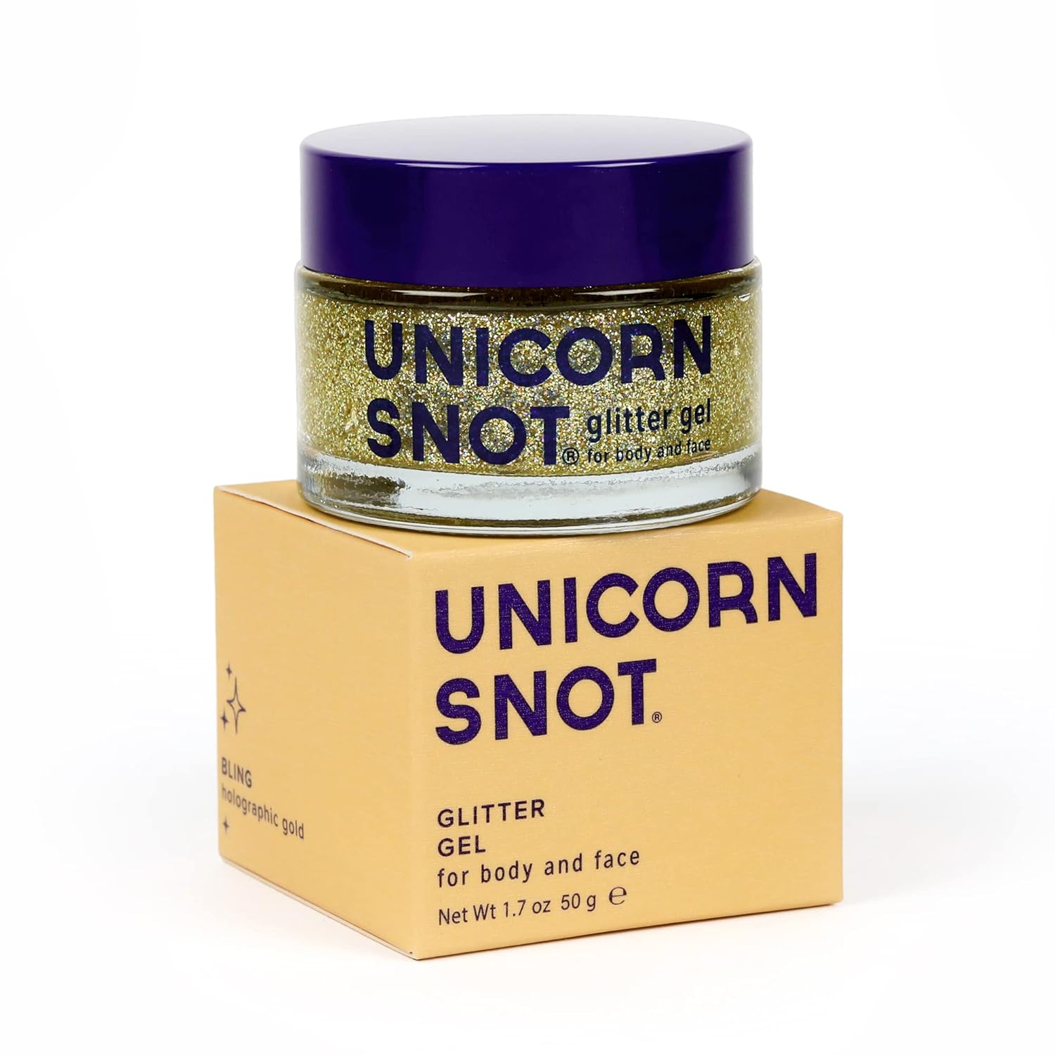 Unicorn Snot Face & Body Glitter - Cosmetic-Grade Holographic Glitter Gel - Glit...