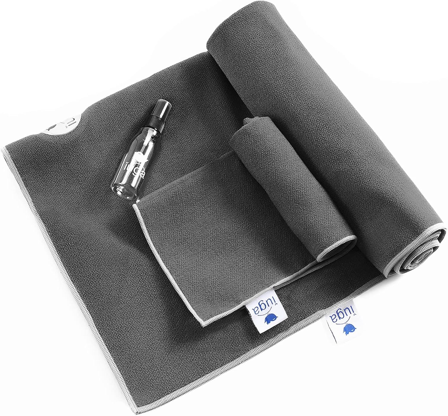 IUGA Yoga Towel, Special Non-Slip Extra Thick Yoga Mat Towel, Unique 2in1 Set Wi...