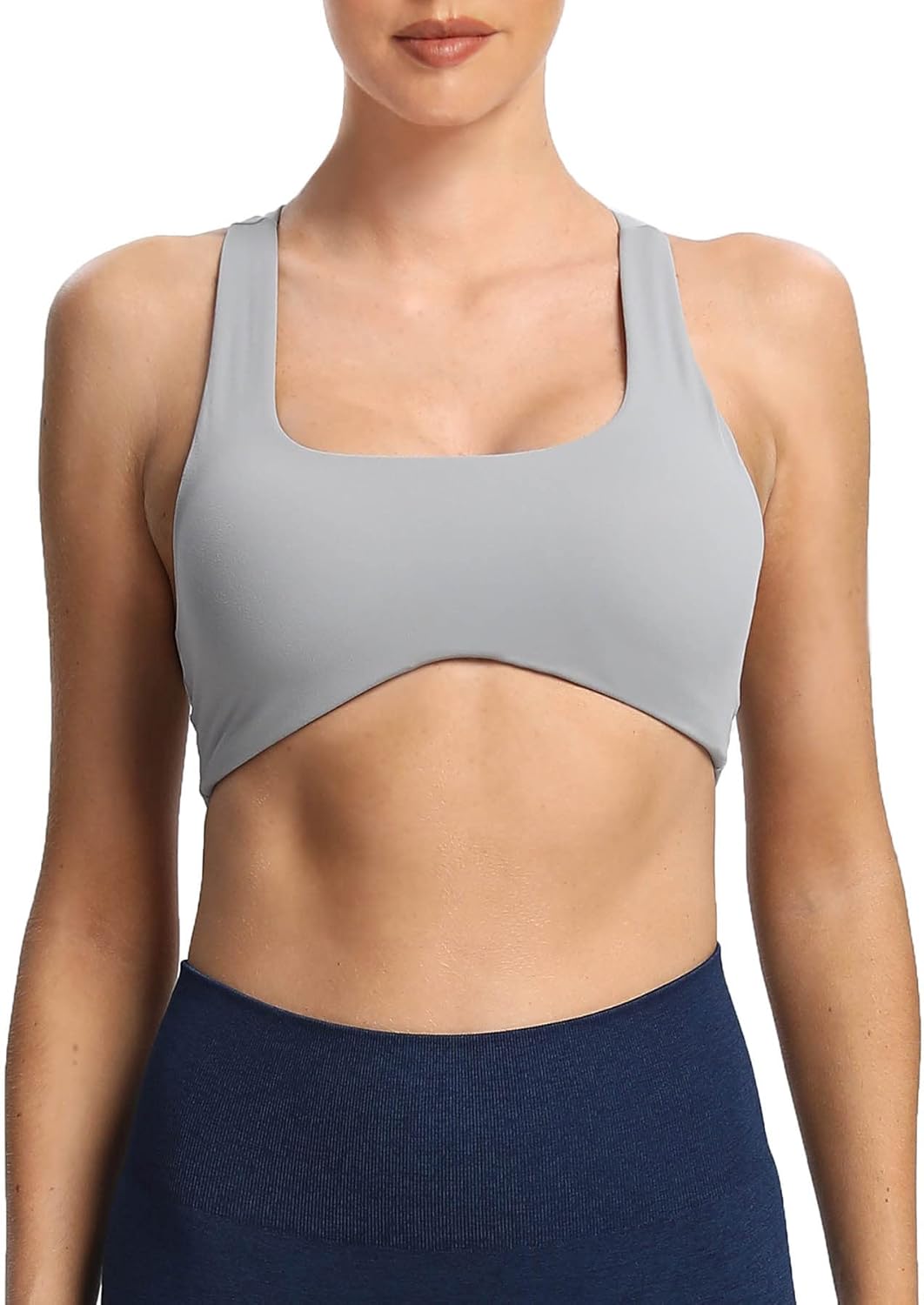 Aoxjox Women's Workout Sports Bras, Special Fitness Backless Padded Define Bra,...