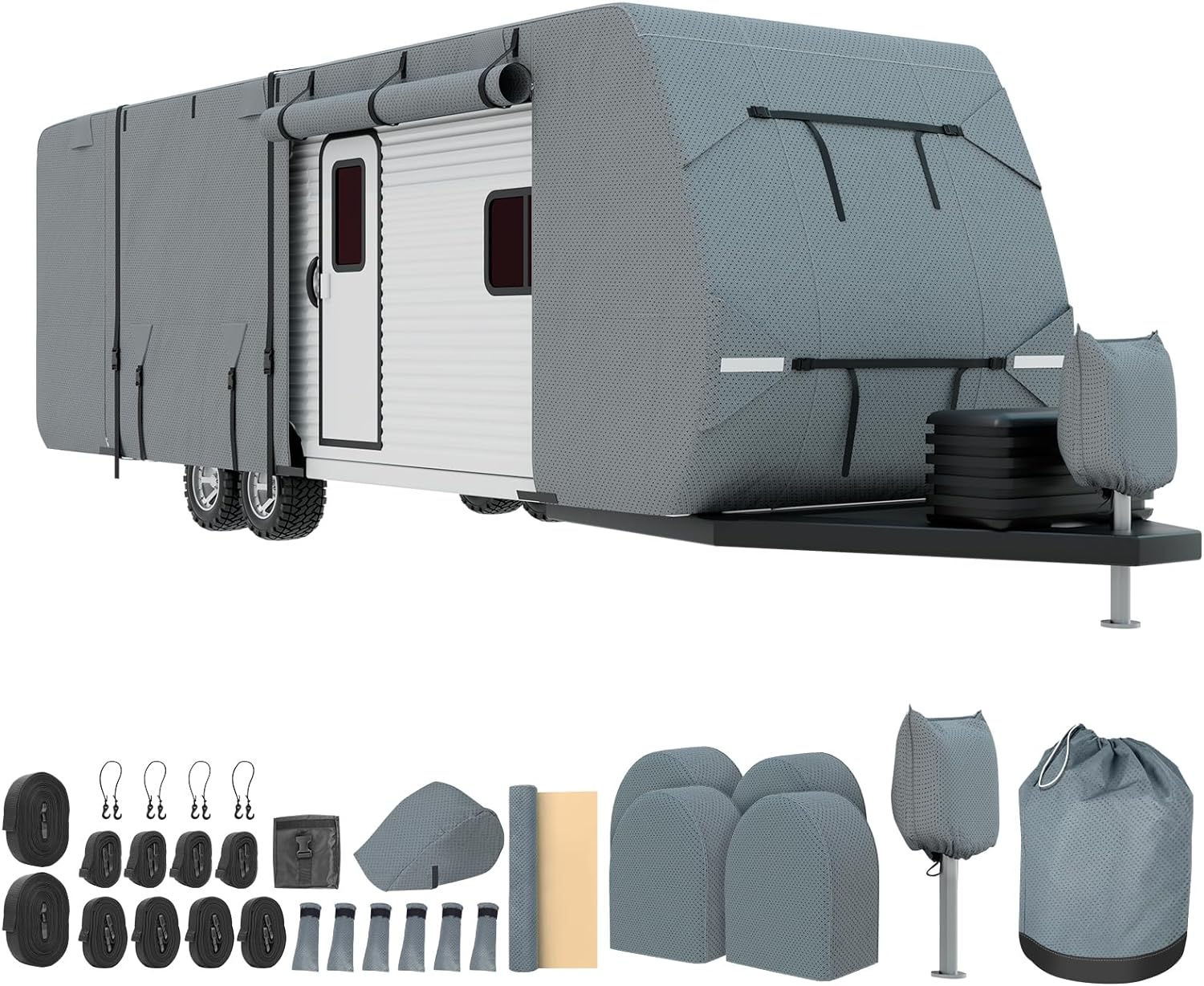 Mofeez Travel Trailer RV Cover, Extra-Thick Upgraded 7 Layers for Camper Cover 2...