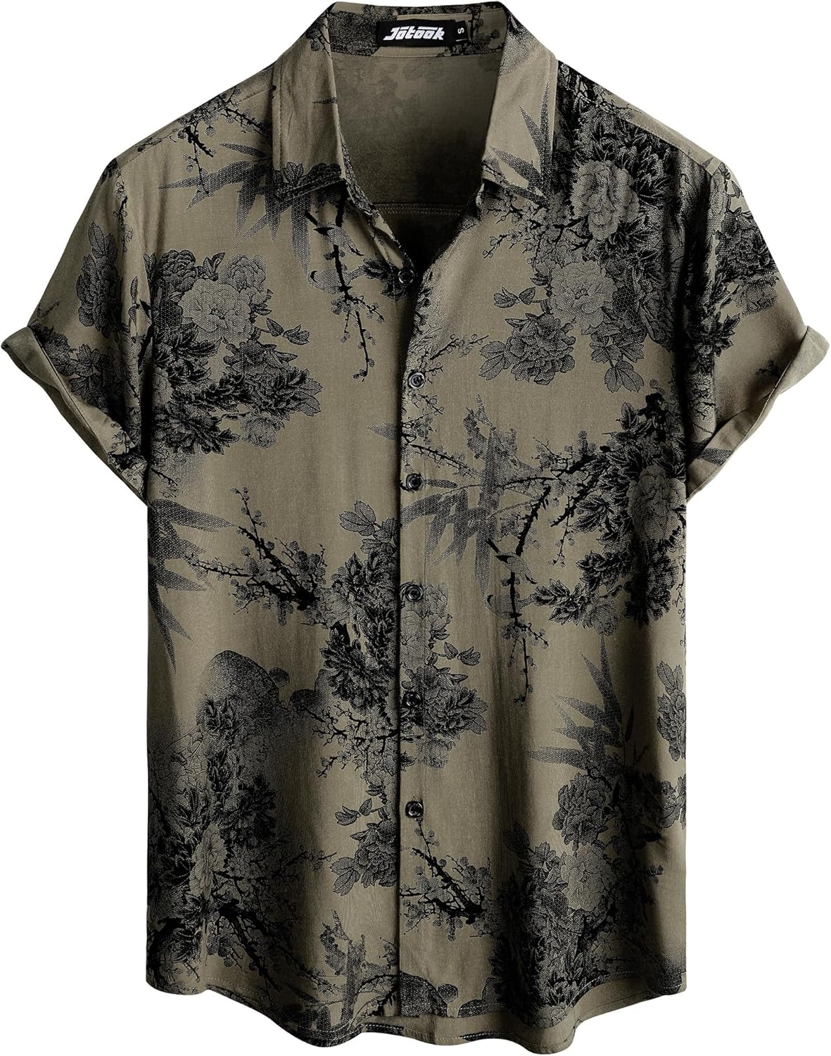 Mens Hawaiian Shirt Short Sleeve Button Down Tropical Shirts Casual Floral Summe...