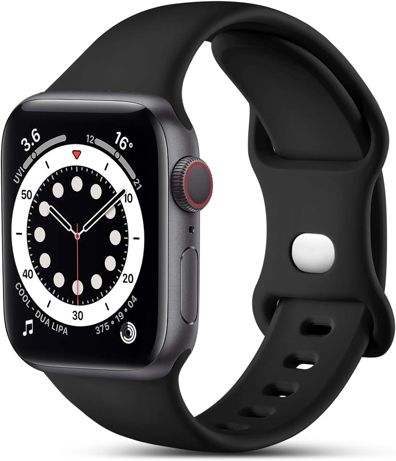 CeMiKa Compatible with Apple Watch Strap 44mm 42mm 45mm 49mm, Soft Silicone Spor...