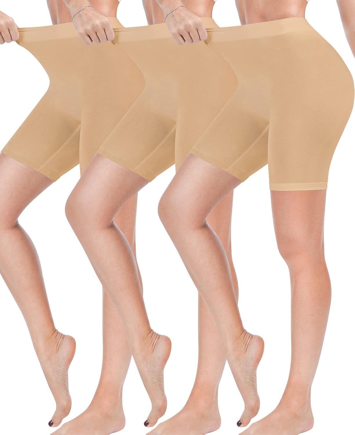 Reamphy Anti Chafing Shorts Women, 3 Pack Womens Slip Shorts for Under Dresses a...