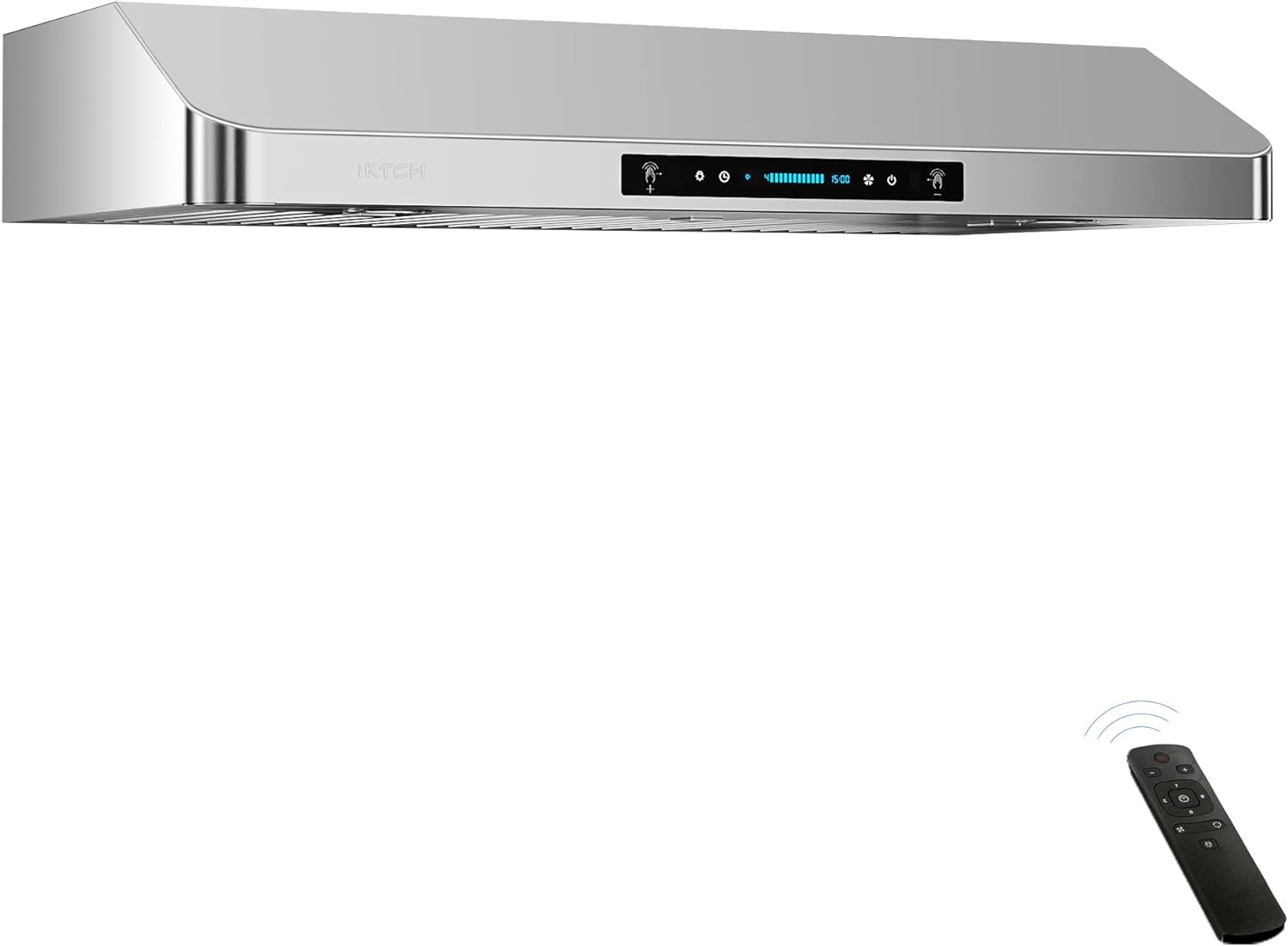 IKTCH 36 Inch Under Cabinet Range Hood with 900-CFM, 4 Speed Gesture Sensing&Tou...