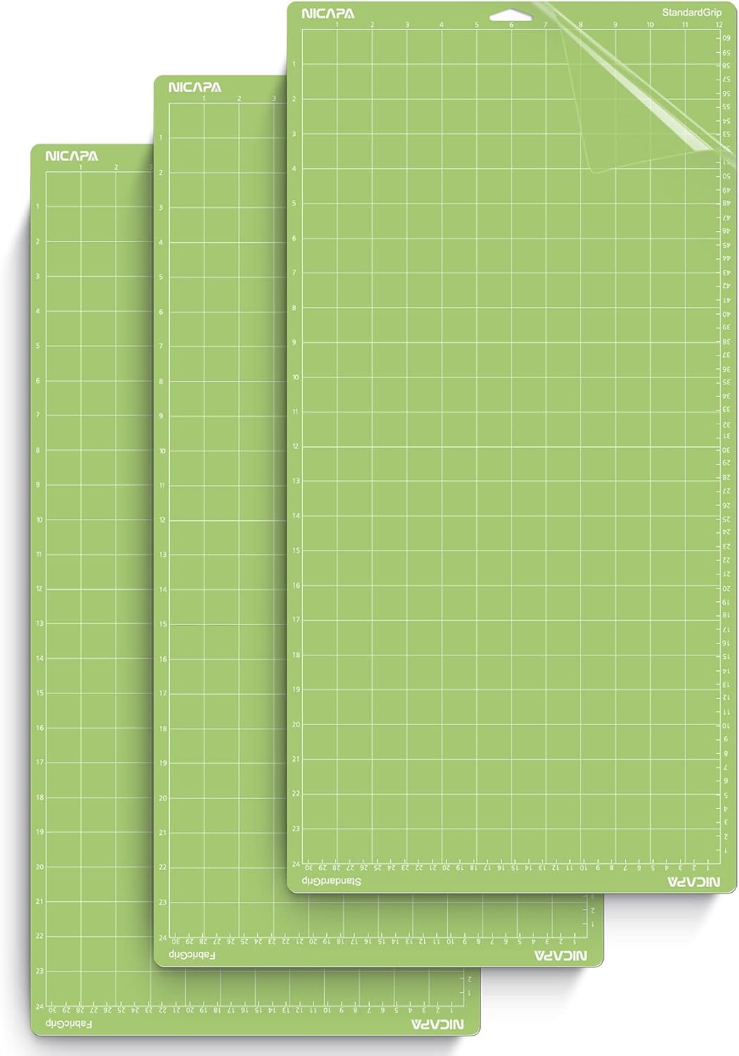 Nicapa Mats StandardGrip Cutting Mat for Cricut Maker/Explore 3/Air 2 [12x24 inc...