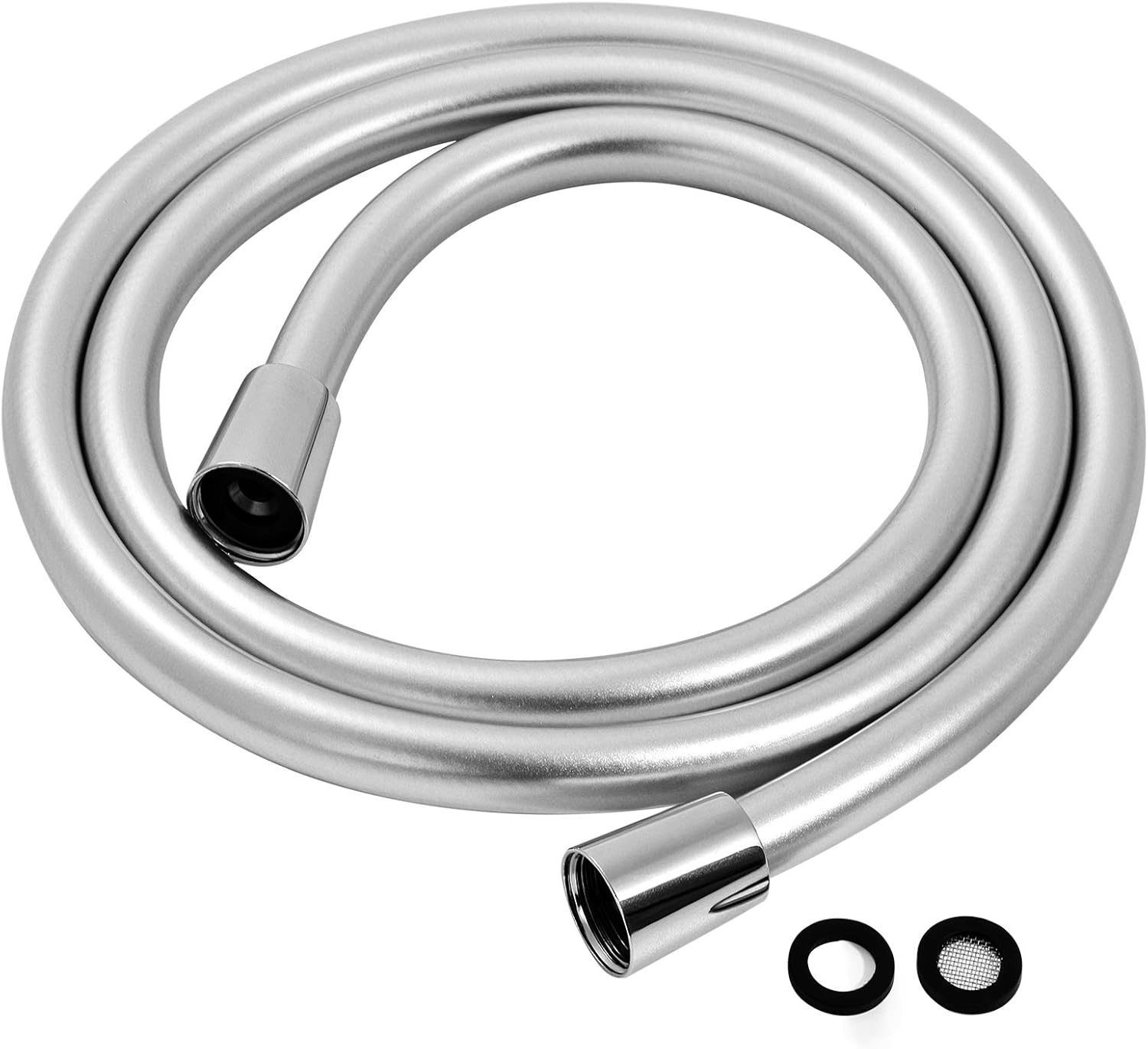 LEEFE PVC Smooth Shower Hose Flexible Anti-Kink Handheld Shower Head Hose with B...