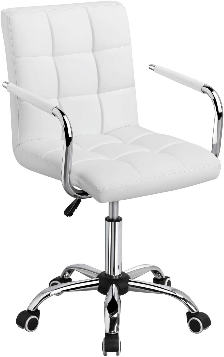 Yaheetech White Desk Chairs, Special Desk Chair with Wheels/Armrests, Innovative...