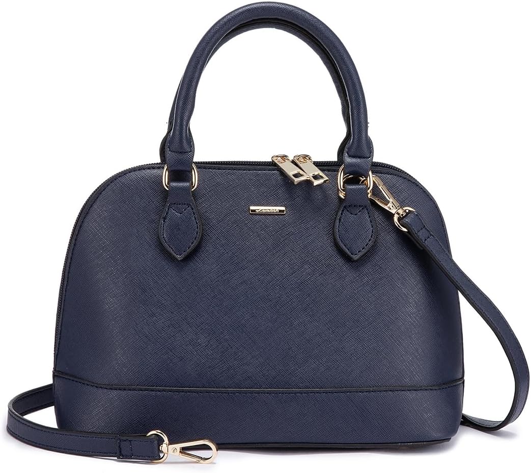 LOVEVOOK Purse for Women Small Crossbody Bags Classic Double Zip Top Handle Dome...